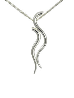 Two Strand Water Silver Pendant Pendant Pruden and Smith   