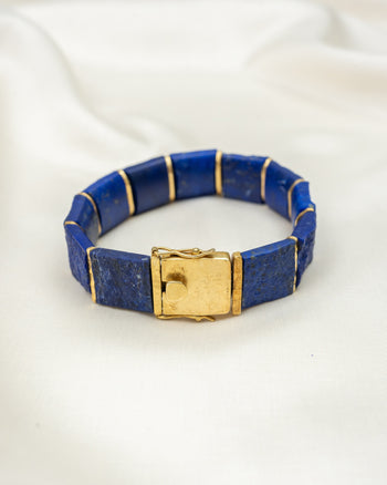 Lapis Lazuli Gold Bracelet Bracelet Pruden and Smith   