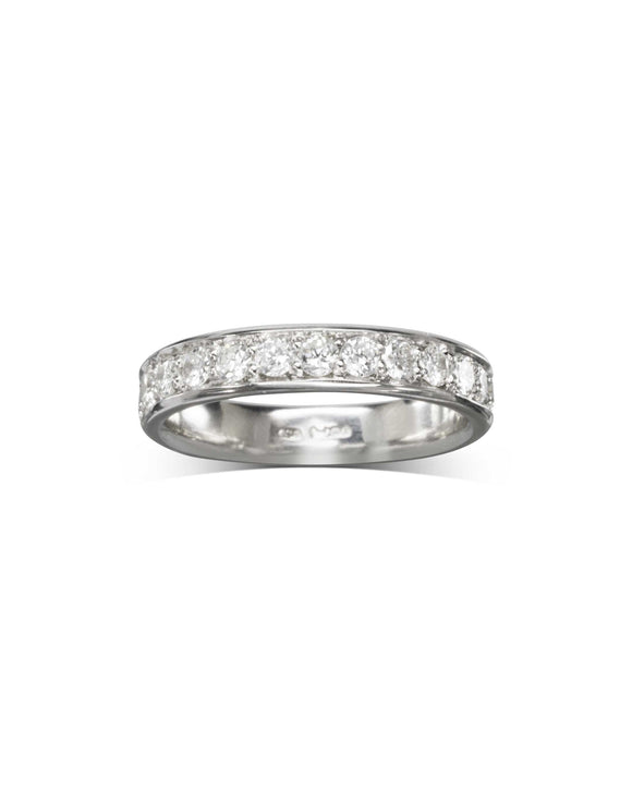 Pavé Platinum and Diamond Eternity Ring (2ct) Ring Pruden and Smith