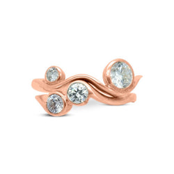 Organic Swirl Diamond Ring Ring Pruden and Smith   