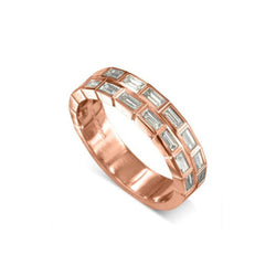 Baguette Diamond Eternity Ring Ring Pruden and Smith 1ct 18ct Rose Gold 