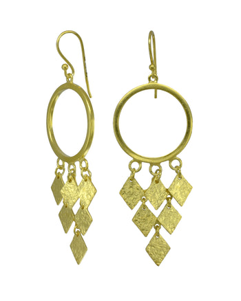 Chandelier Silver or Vermeil Gold Drop Earrings Earring Pruden and Smith Yellow Gold Vermeil  