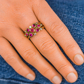 Ruby Stacking Rings Ring Pruden and Smith   