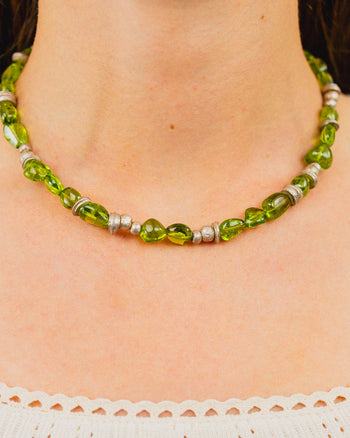 Pebble Peridot Necklace Necklace Pruden and Smith   