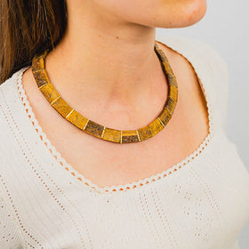Tiger's Eye Collar Necklace Necklace Pruden and Smith   