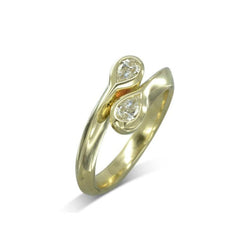 Moi et Toi Platinum Diamond Ring Ring Pruden and Smith 18ct Yellow Gold  