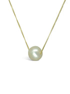 Pearl and 9ct Yellow Gold Gold Chain Pendant Pendant Pruden and Smith   