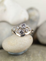 Shaped to fit engagement ring and weddding