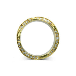 On The Edge Diamond and Sapphire Eternity Ring Ring Pruden and Smith   
