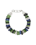African Recycled Blue Glass Bead Bracelet - Pruden and Smith