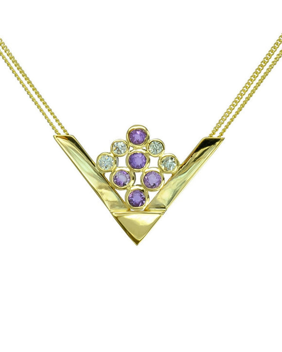 Art Deco 9ct Yellow Gold Pendant Pendant Pruden and Smith