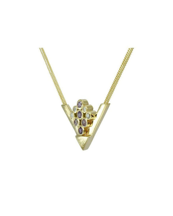 Art Deco 9ct Yellow Gold Pendant Pendant Pruden and Smith