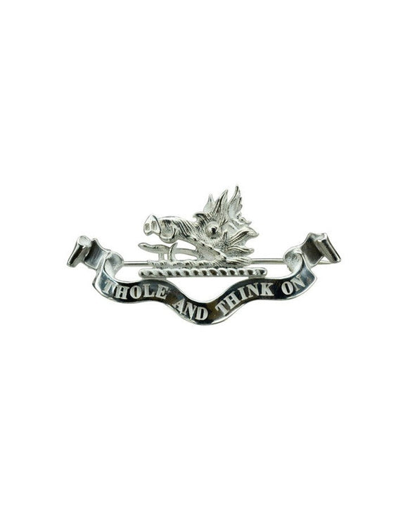 Bespoke Silver Heraldic Badge Brooch Pruden and Smith