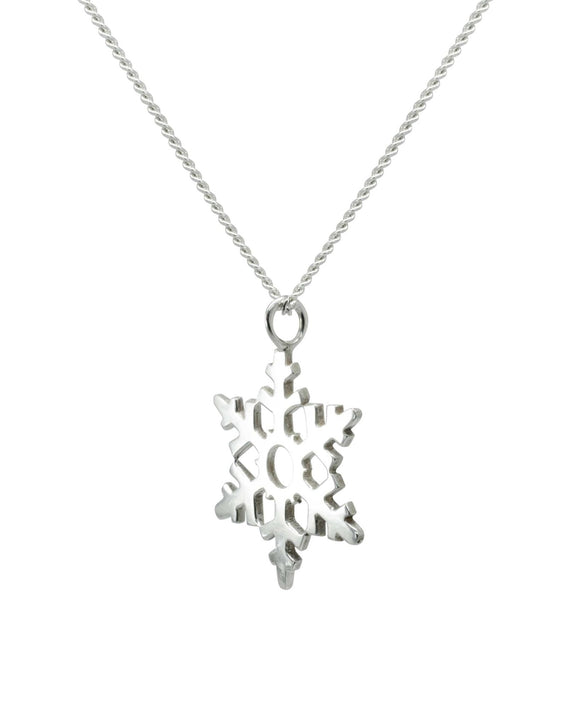 Christmas Snowflake Silver Pendant Pendant Pruden and Smith