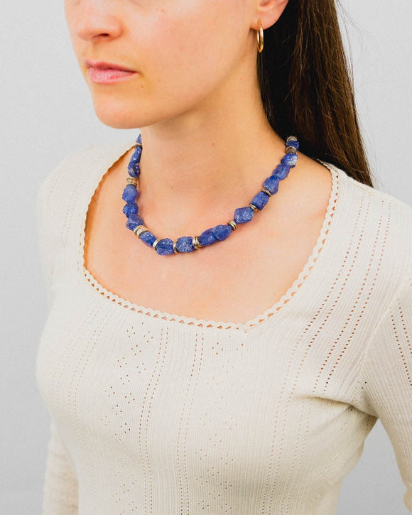 Chunk Tanzanite Necklace Necklace Pruden and Smith