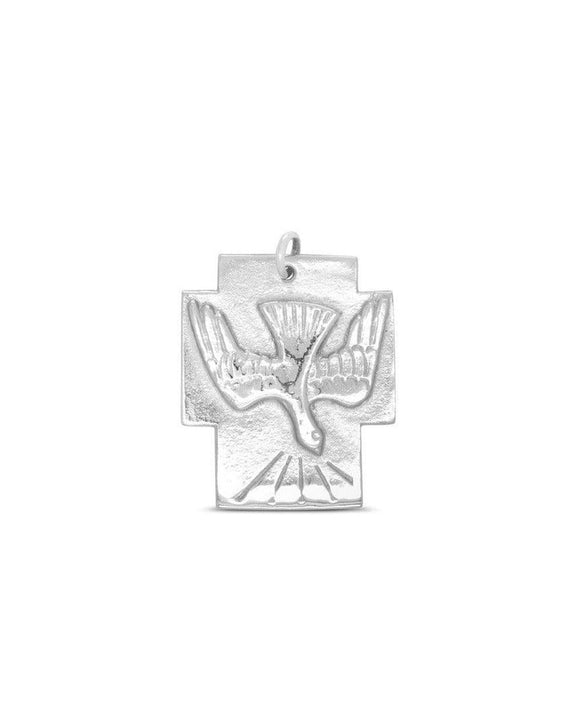 Dove Cross Silver Pendant Pendant Pruden and Smith