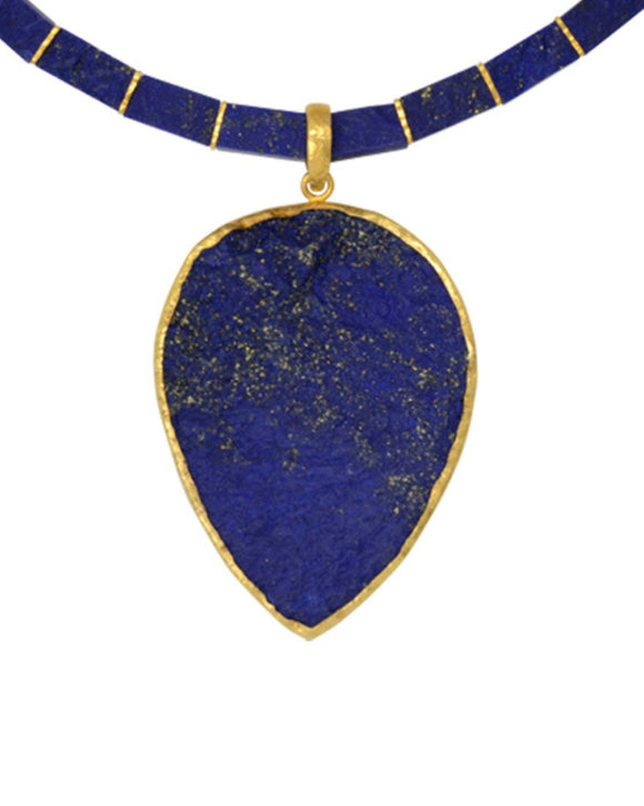 Extra Large Lapis Lazuli Pendant Pruden and Smith