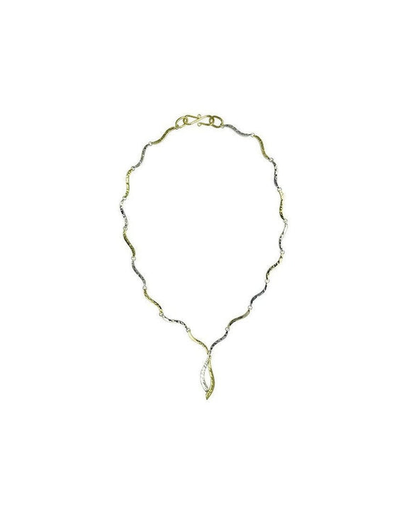Forged Two Colour Gold Necklace Necklace Pruden and Smith