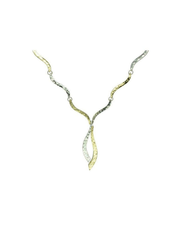 Forged Two Colour Gold Necklace Necklace Pruden and Smith