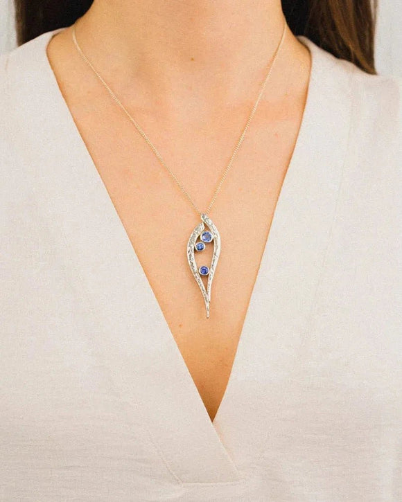 Forged Water Bubbles Tanzanite Pendant Pendant Pruden and Smith