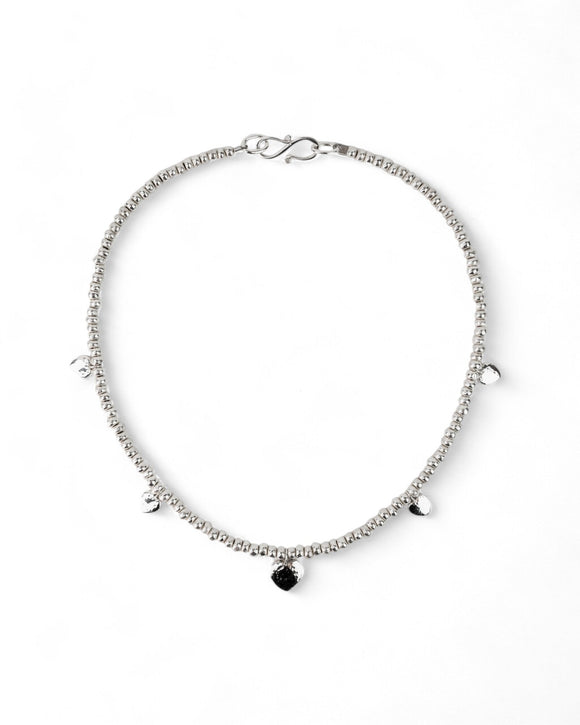 Hammered Heart Charm Necklace Necklace Pruden and Smith