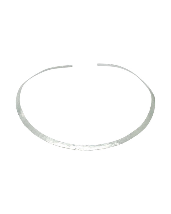 Hammered Silver Necktorc Necklace Necklace Pruden and Smith