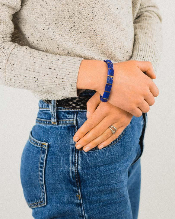 Lapis Lazuli Bracelet (Slim) Bracelet Pruden and Smith