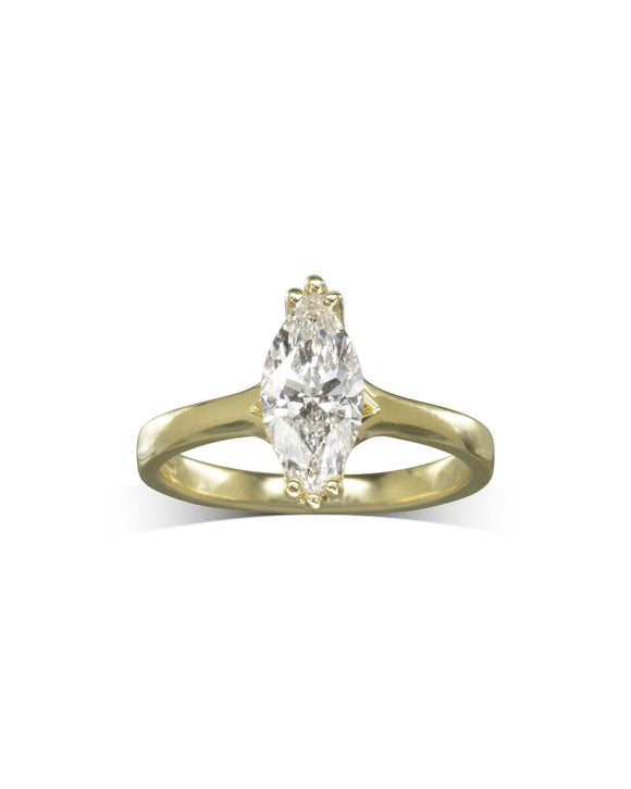 Marquise Diamond Engagement Ring Ring Pruden and Smith