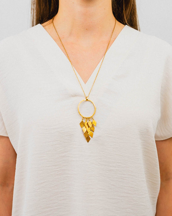 Marwar Tassel Pendant Silver or Gold Pendant Pruden and Smith Yellow Gold Vermeil