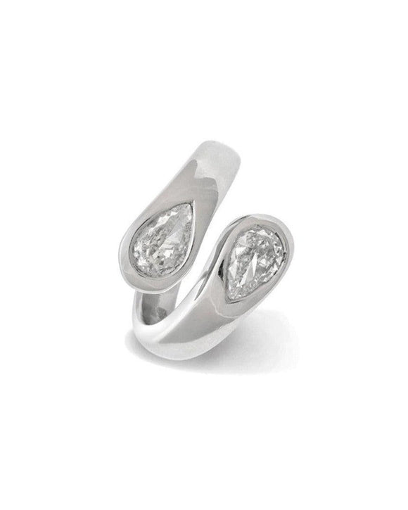 Moi et Toi Diamond Platinum Engagement Ring Ring Pruden and Smith