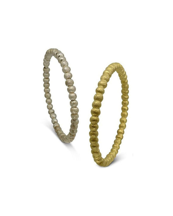 Nugget Bead Solid Silver or 9ct Gold Bangle Bangle Pruden and Smith