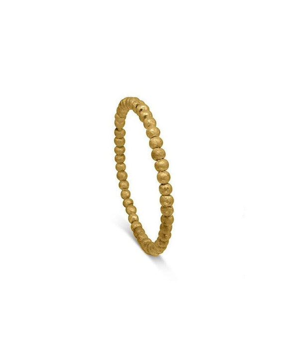 Nugget Bead Solid Silver or 9ct Gold Bangle Bangle Pruden and Smith 9ct Yellow Gold Small (60mmID)