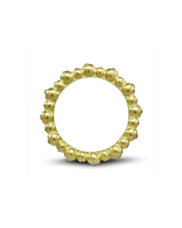 Nugget Dainty Yellow Gold Diamond Eternity Ring Ring Pruden and Smith