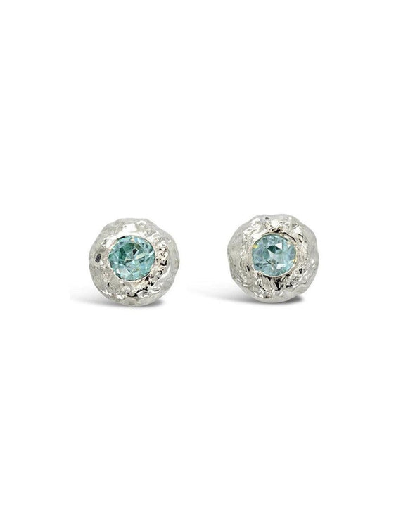 Nugget Gemstone Stud Earrings (12mm) Earrings Pruden and Smith