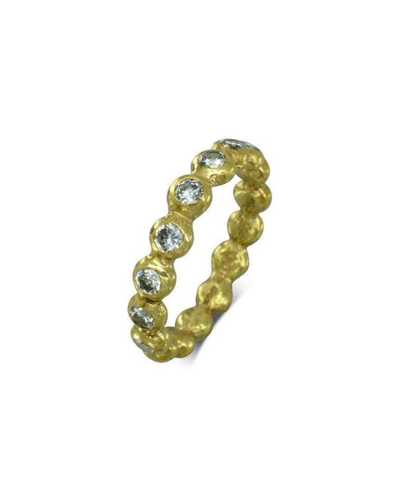 Nugget Yellow Gold Diamond Eternity Ring (4mm) Ring Pruden and Smith