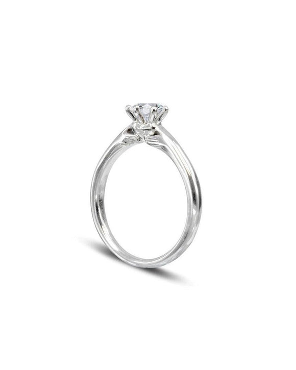 Platinum Diamond Claddagh Ring Ring Pruden and Smith 0.35ct 4.5mm