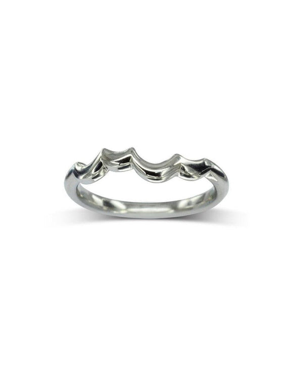 Platinum Shaped Wedding Ring Ring Pruden and Smith