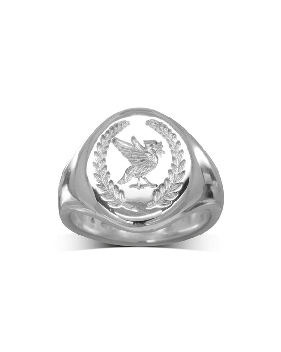 platinum signet ring solid