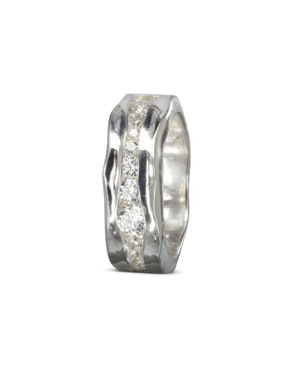 Trap Platinum and Diamond Full Eternity Ring Pruden and Smith