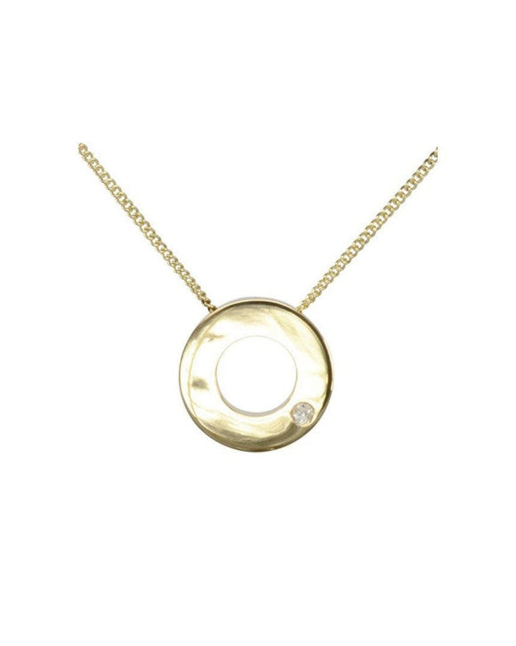 Polo 9ct Gold Diamond Pendant Pendant Pruden and Smith