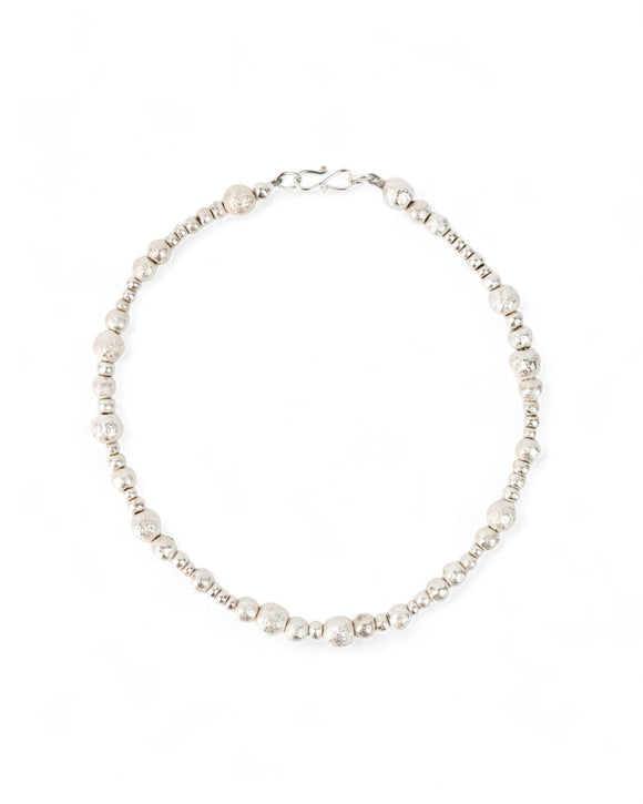 Random Nugget Silver Necklace Necklace Pruden and Smith