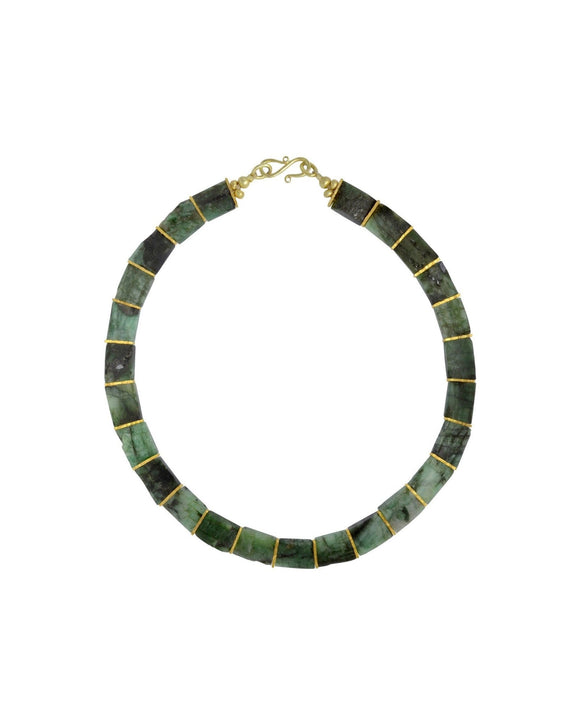 Rough Emerald Collar Necklace Necklace Pruden and Smith