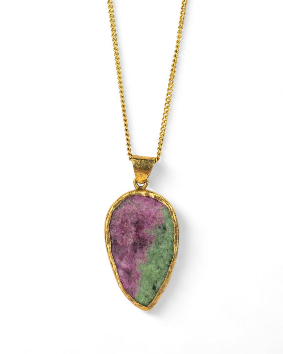 Ruby Zoisite Pendant Pendant Pruden and Smith