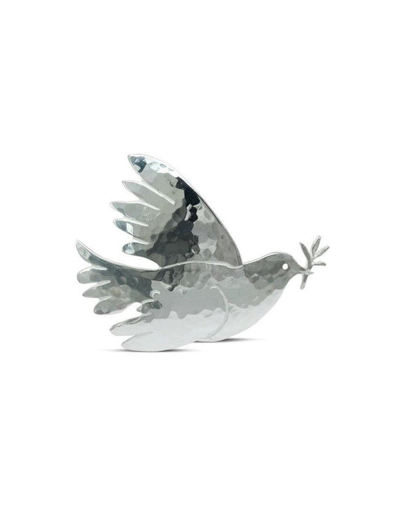 Silver Dove Brooch with Olive Branch Pruden and Smith