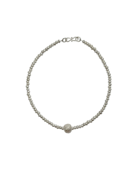 Silver Nugget with Giant Nugget Necklace Necklace Pruden and Smith