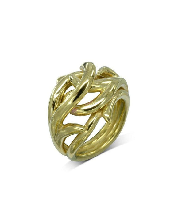 Spiky Gold Dress Ring Ring Pruden and Smith