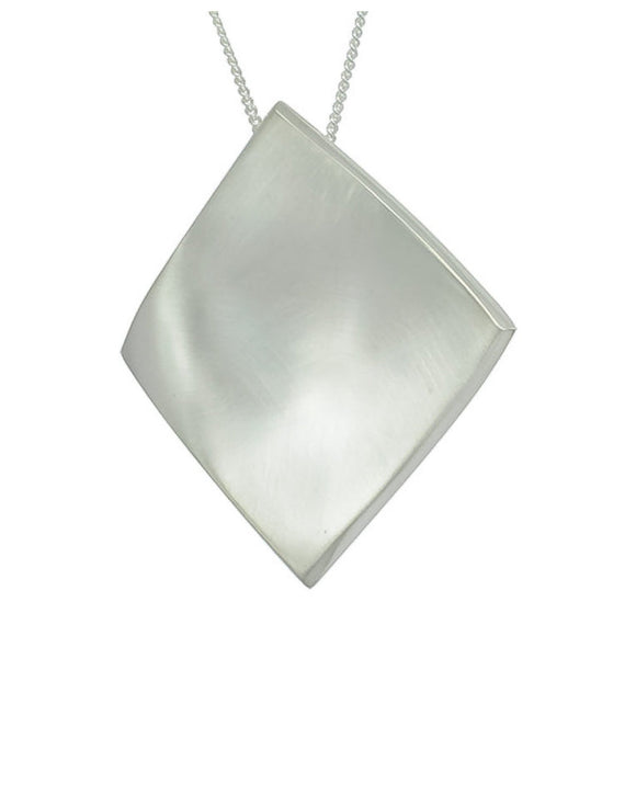 Square Silver Wave Pendant Pendant Pruden and Smith