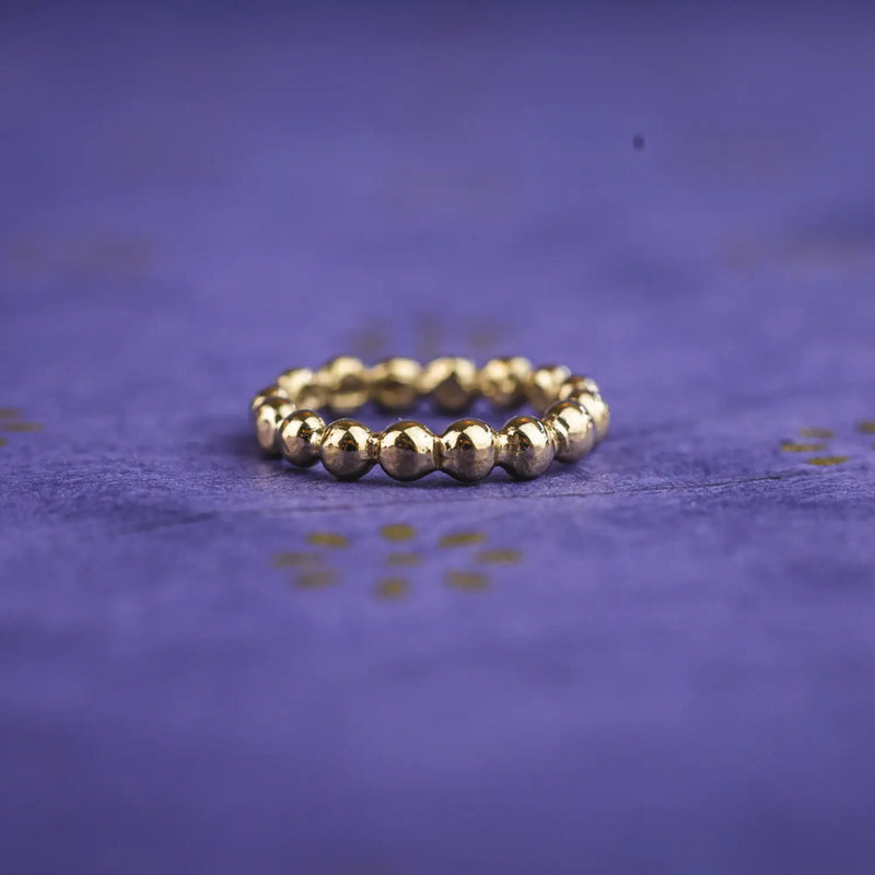 Gold nugget ring