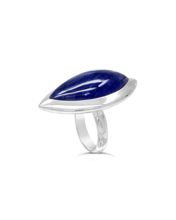 Tanzanite Silver Cocktail Ring Ring Pruden and Smith