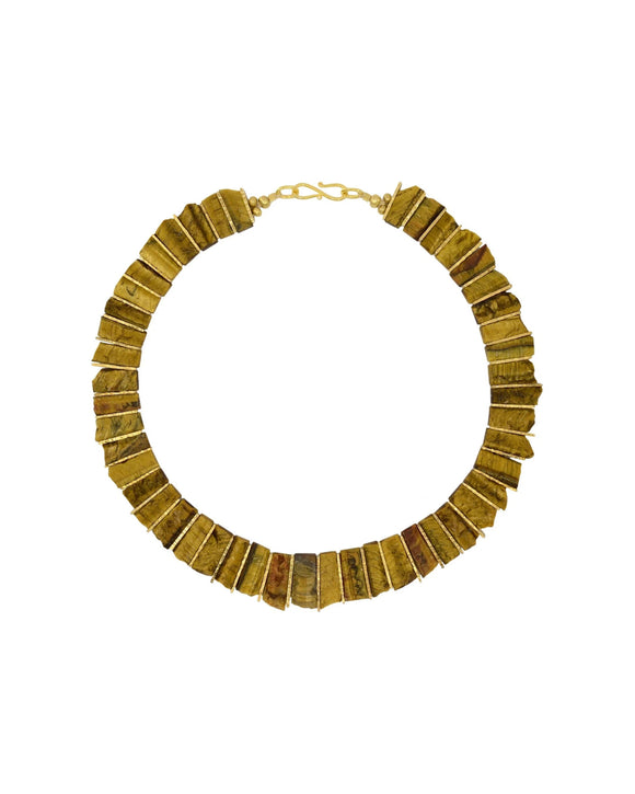 Tiger's Eye Tab Necklace Necklace Pruden and Smith